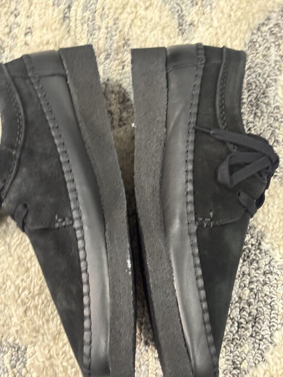 Clarks Originals Weaver Charcoal Moc-Toe Lace-Up Size 10.5 M